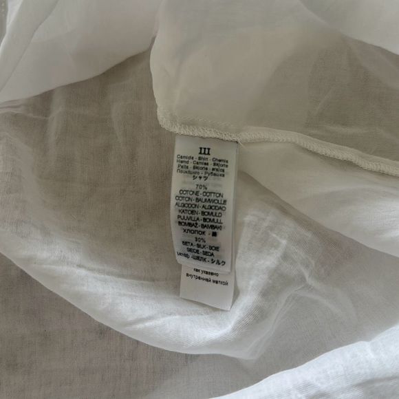 Forte Forte Button Down Blouse White Size 8 - Picture 7 of 12